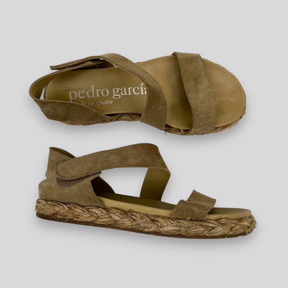 Pedro Garcia Shoes - Pedro García Suede Espadrille Sandals Women’s Size 37